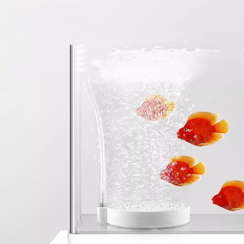 Nano Luftstein Sauerstoffbelüfter für Fischtank Aquarium rund Luftblase Teichpumpe Hydroponischer Diffusor Aquatische Sauerstoffanreicherung A