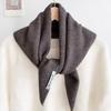 Soft Wool Knitted Knitted Scarf Multi-functional Warm Women Headscarf Triangular Scarf Winter