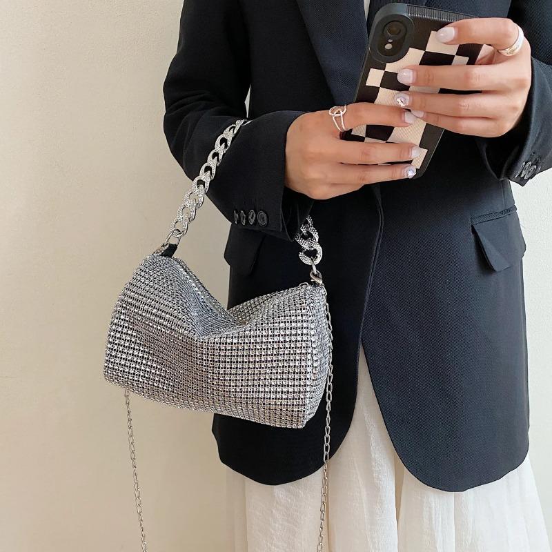 Neue Taschen Beliebte Koreanische Version Handtaschen Modetrend Heller Diamant Messenger Nische Lässig