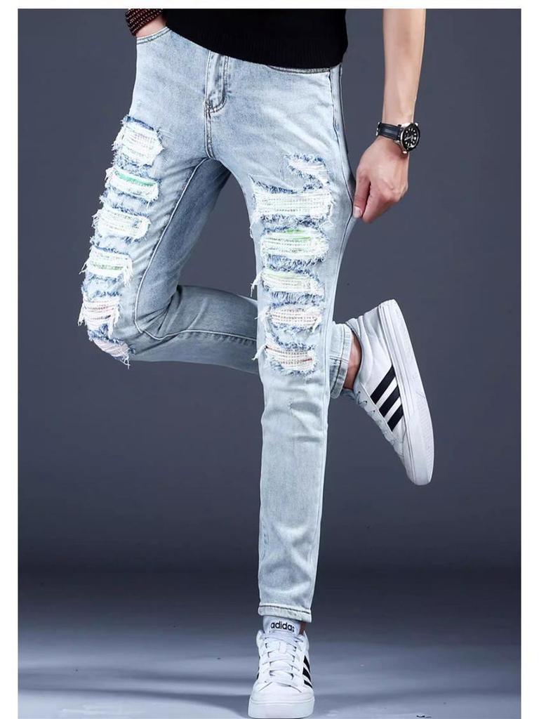 Jeans retrò estivi da ragazzo 2024 larghi affusolati