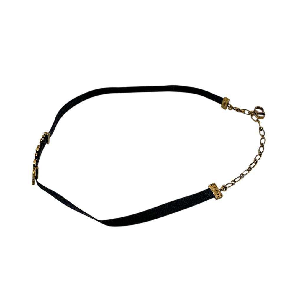 Dior Gold Plated Jadior Choker Black Gold Plated Used
