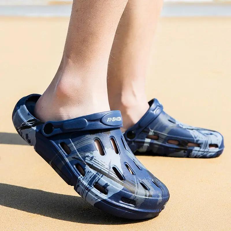 Slippers for Men Beach 2024 Fashion Pvc Sandals Man Adult Style Clappers Elegant Comfortable Rubber Mascullino Casual Shoes Y2k