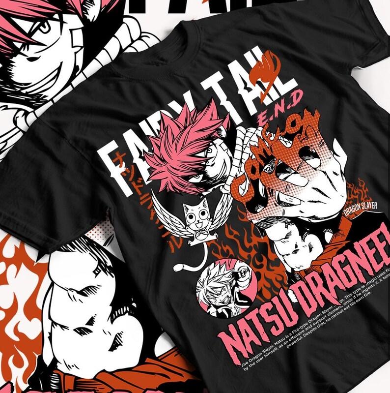 Fairy Tail Футболка с коротким рукавом с принтом Одежда Футболка Женская Хлопковая Футболка Модные Летние Топы Y2k Короткие Рукава Классическая 4XL
