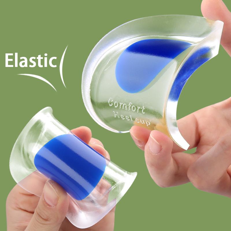 1Pair/3Pair Silicone Massager Care Half Heel Insole Orthopedic Insoles for Heel Spurs Pain Foot Cushion Foot Pad Height Increase