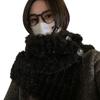 Solid Color Winter Neck Warmer Soft Plush Detachable Scarf Winter Turtleneck Neck Warmer  for Women