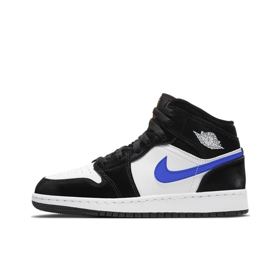 

Jordan 1 Mid Black Racer Blue White GS 36