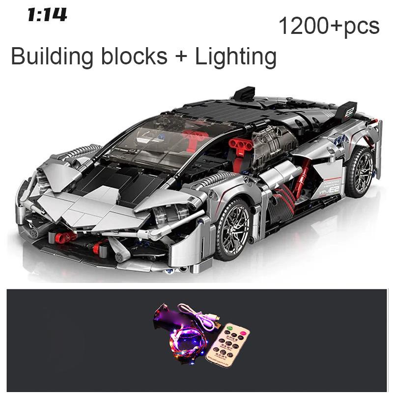 Technical Super 1:14 Sports Car Terzo Sian Building Blocks City Speed Famous Vehicle Bricks Assemble Toys Kid Gift