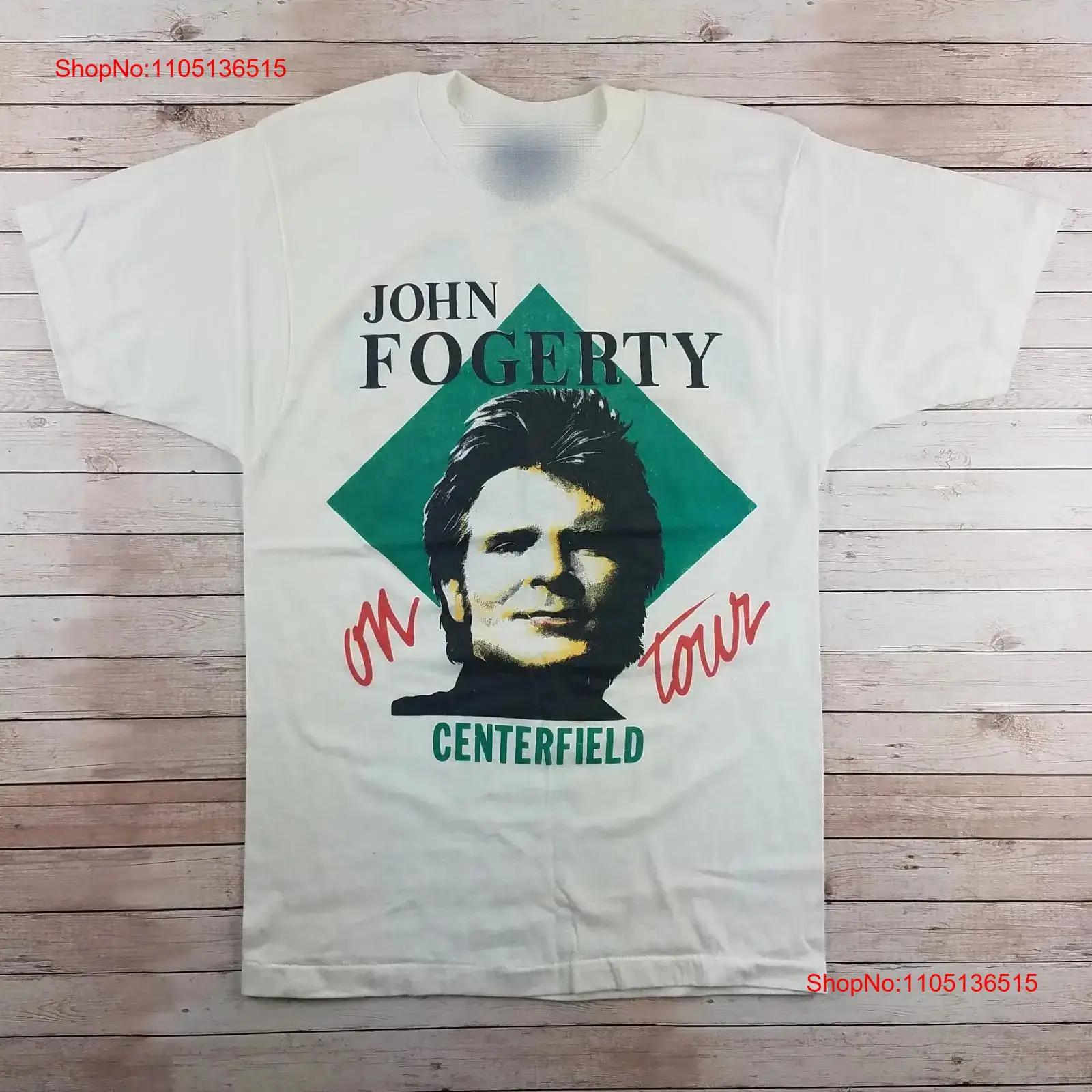 

Vintage John Fogerty On Tour Cotton White T Shirt TU090 vintage Washed Breathable Slightly Versatile Casual Stylish Stretched 5XL різнокольоровий