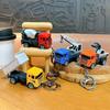 Cartoon Pullback Car Toy Pendant Movable Wheels Truck Key Pendant  Key/Backpack Decor