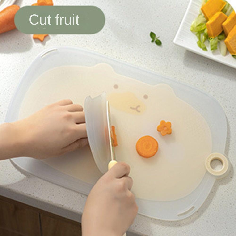 Protiskluzové prkénko na krájení ovoce Kreslená podložka na krájení jídla Odolné kuchyňské prkénko Zelenina