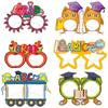 Theme Graduation Season Cartoon Pattern Paper Glasses Photography Props Decor