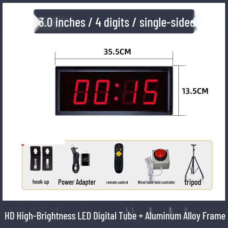 Yuanzu 3.0-inch 4-Digit LED Competition Timer Kit