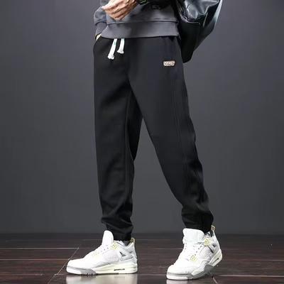 Fall American Casual Pants, Men's Loose Drawstring Harem Pants, Men's Casual Sweatpants