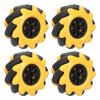 60mm Omnidirectional Mecanum Wheel, DIY Toy Component, Omnidirectional 4WD, Assembly Component, Smart Robot Car Accessory (#2)