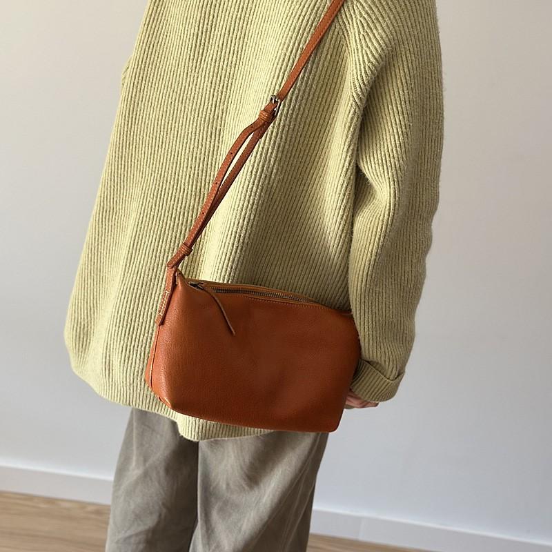 Johnature Ekte Lær Allsidig Dame Liten Veske Mykt Kuskinn Lett Skulder Crossbody Vesker