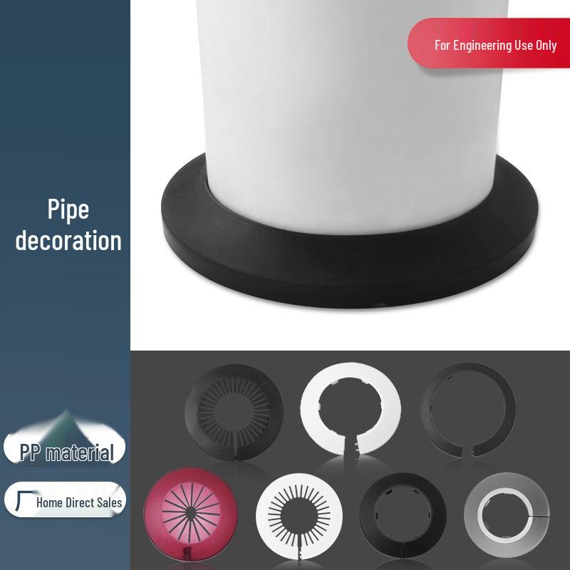 Pipe Decorative Snap-On Ring Cover for PVC or Galvanized Fire and Drainpipes