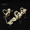 Finger Chain Ring Flower Pattern Jewelry Adjustable Women's Fashion Women Link for Wedding