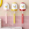 Suction Cup Toothbrush Holder Waterproof Cute Cartoon Bird Shape Simple Installation Bathroom Toothbrush Storage Rack