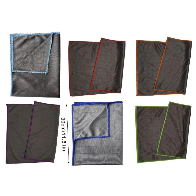 3 No Scratch Carbon Fiber Microfiber Cleaning Towel Effective On Stick Spills Glass Surfaces Appliances Polishing Cloth