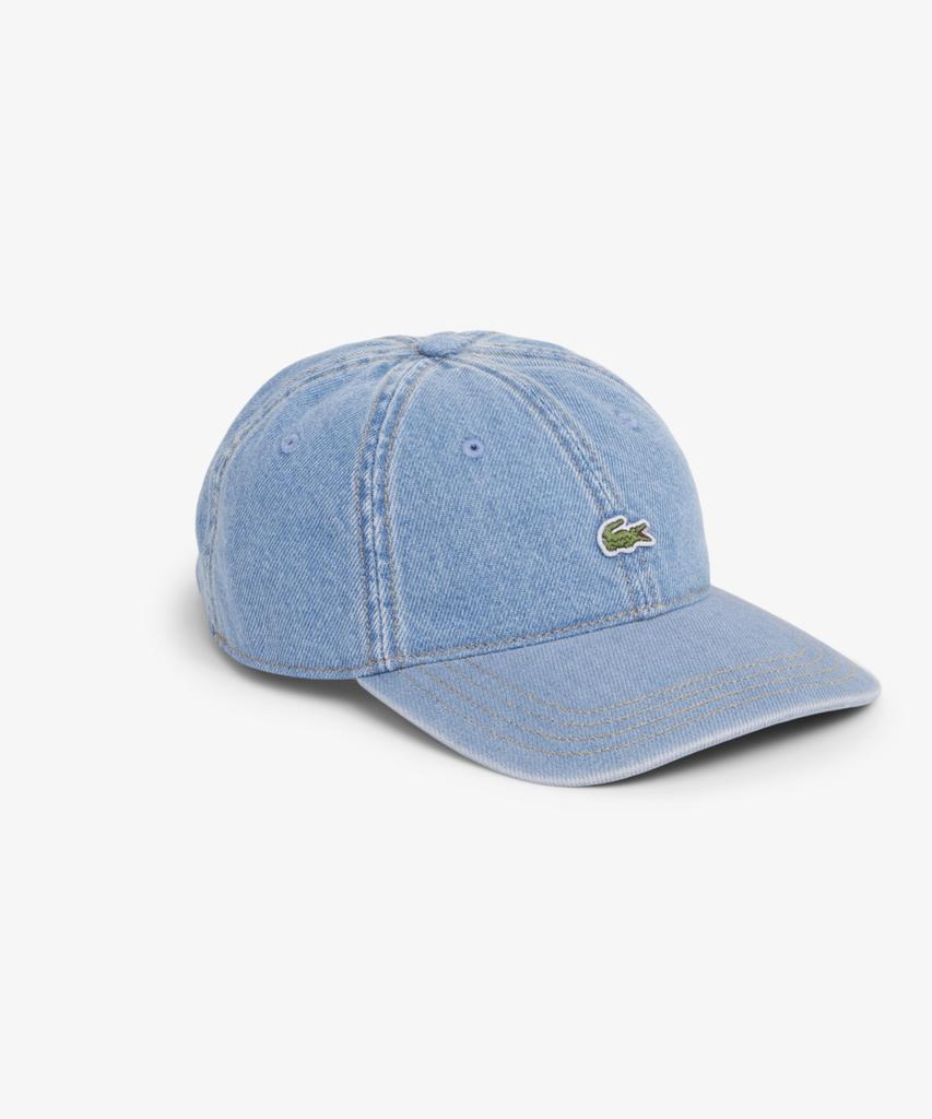 LACOSTE Unisex Baumwoll-Twill-Denim-Baseballkappe Rk6362-56G Mku