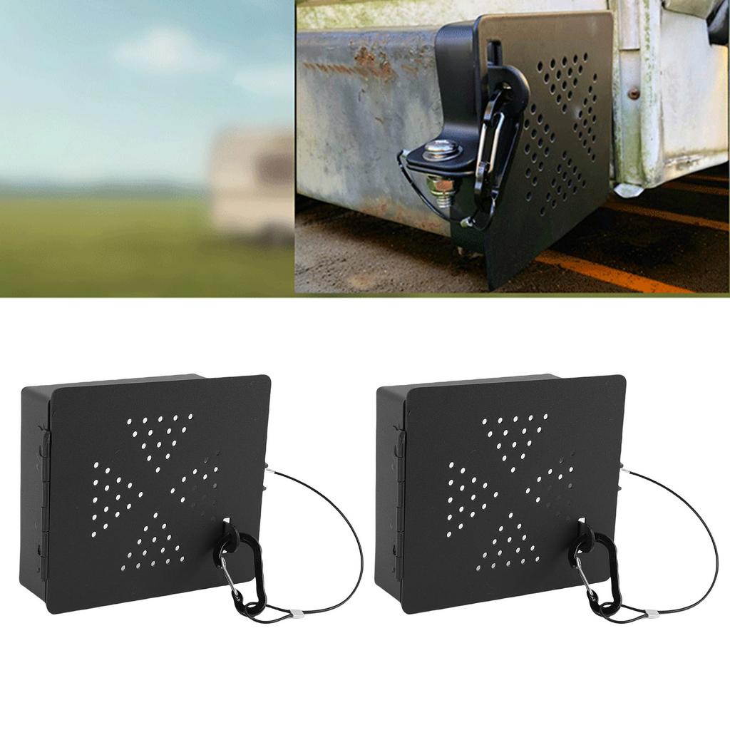 RV Bumper End   Fits Standard 4\"   Bumpers Vent Holes Secure Drain Hose Storage Outdoor Travel Accessories