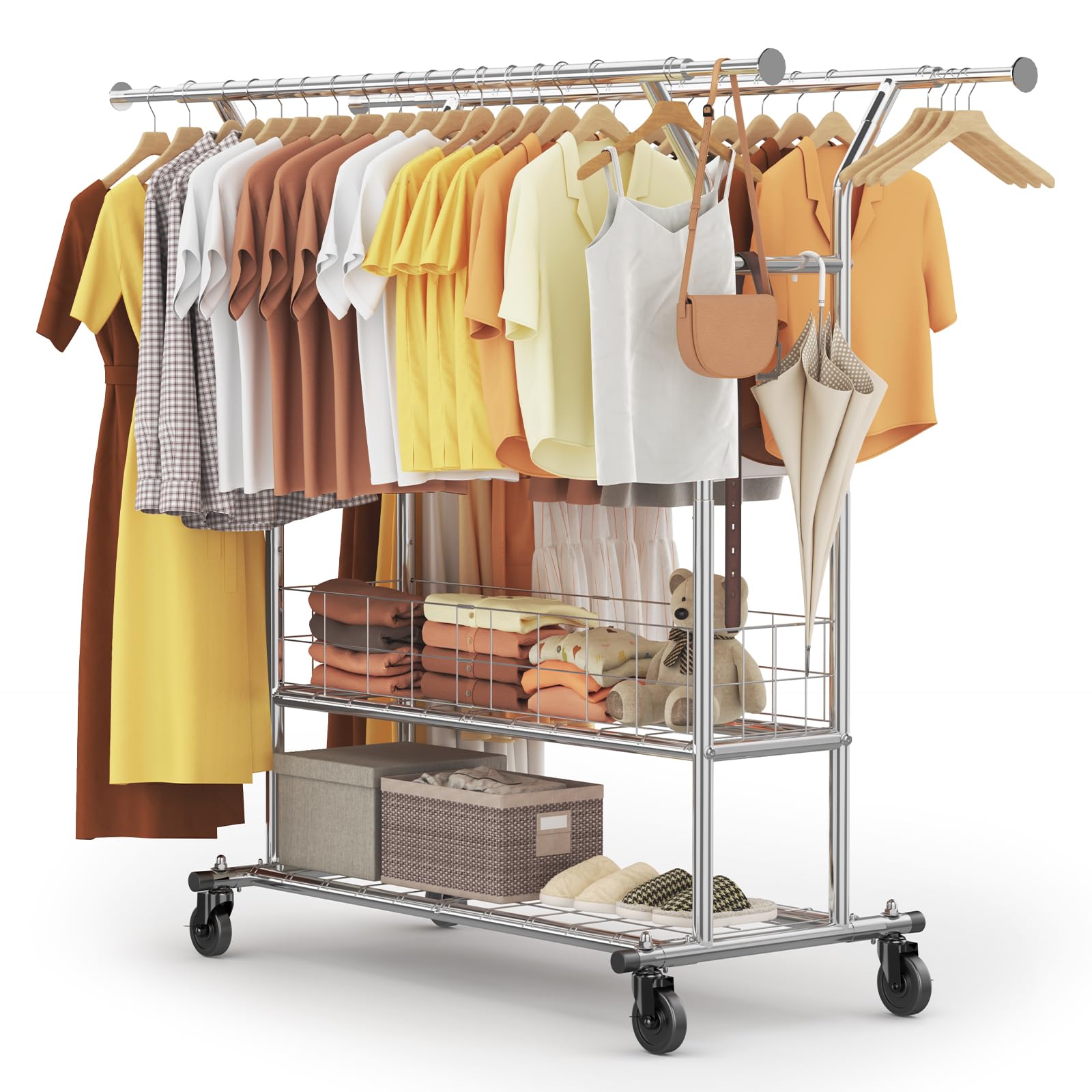 HOKEEPER Hanger Pipe Hanger Load Capacity Commercial Large Clothes Drying Clothes Clothing With Vertical and Horizontal Height 1 Tiers Rack Rack 45556₽