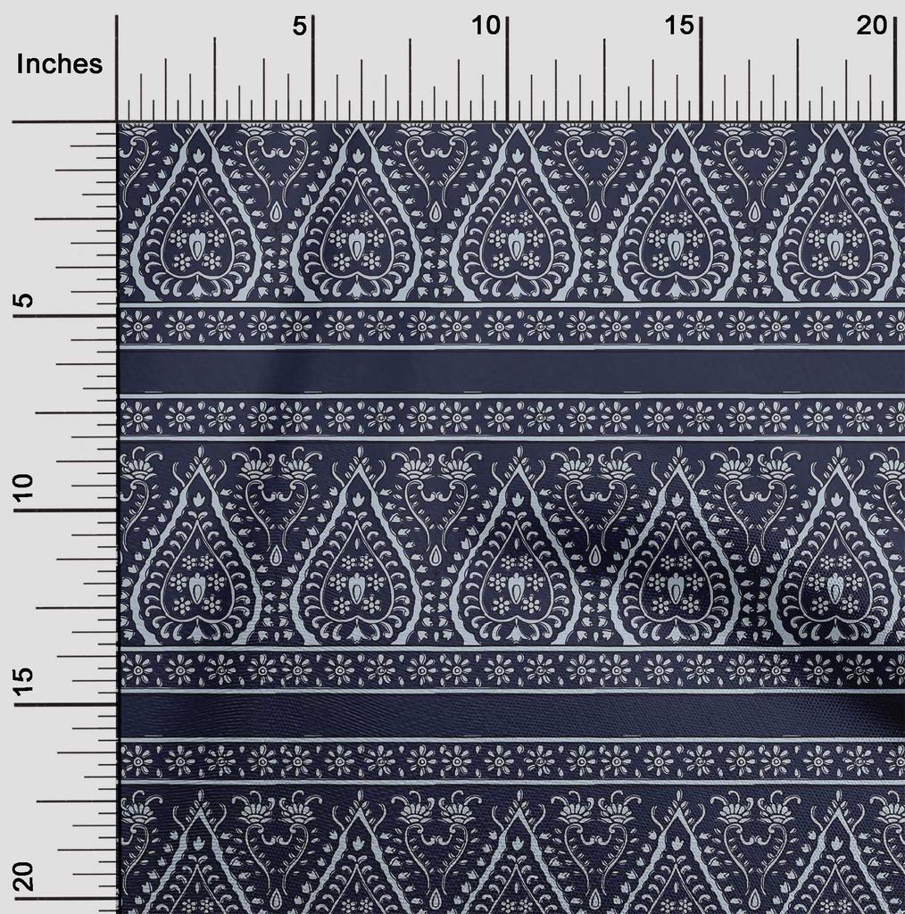 oneOone Bavlněná směsová látka Pruh|Listy a Květinový Blokově Tištěný Řemeslný Materiál BTY 40 Palců