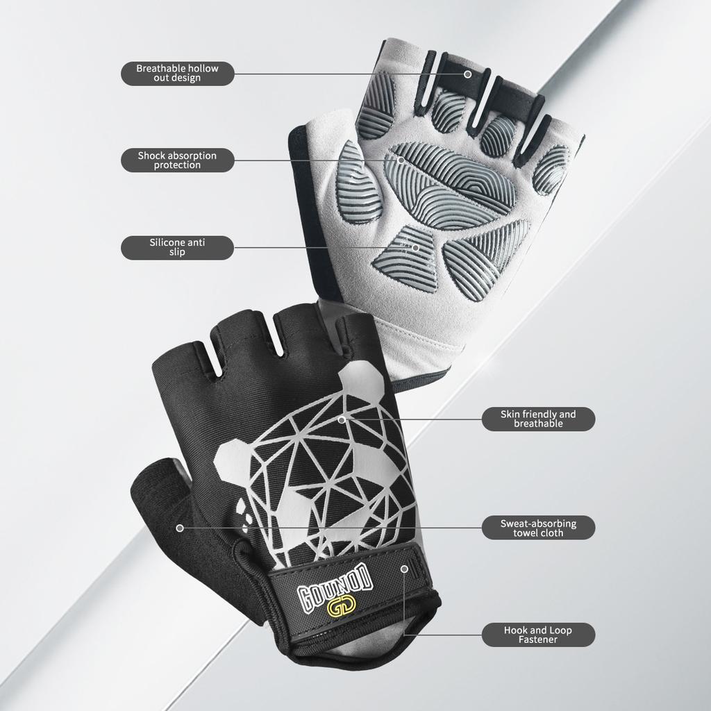 Half-Finger Workout Gloves for Men and Women Outdoor Training Fitness Exercise Cycling Fitness Gloves for Gym and Sports