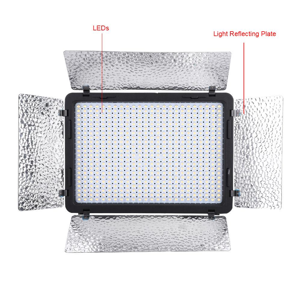 Mcoplus LE-520B Dvoubarevné teplotní LED světlo pro videokameru (Adaptér světla )