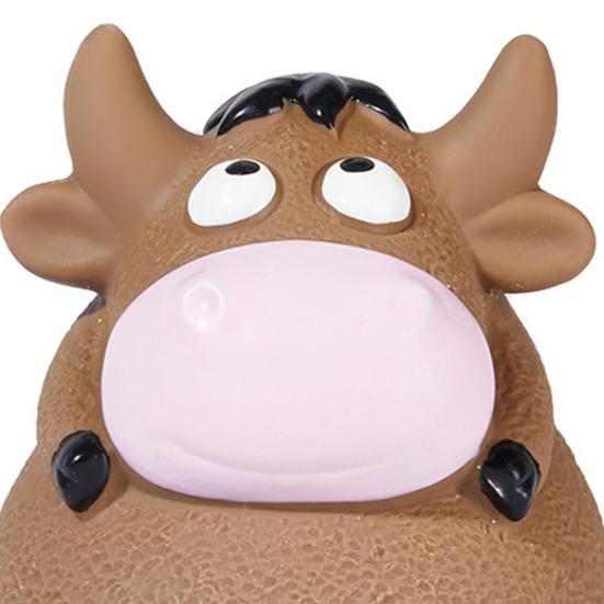 Squeaky Dog Chew Toy for Small Medium Large Dogs Cartoon Animal Design Interactive Latex Dog Toy for Anxiety Relief Teeth Cleaning