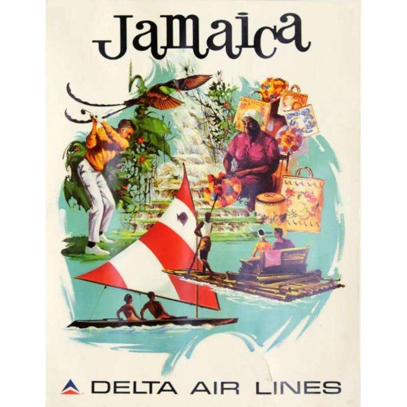 Thailand On a Scooter Tourism Metal Poster, Vintage Travel Wall Art Decor