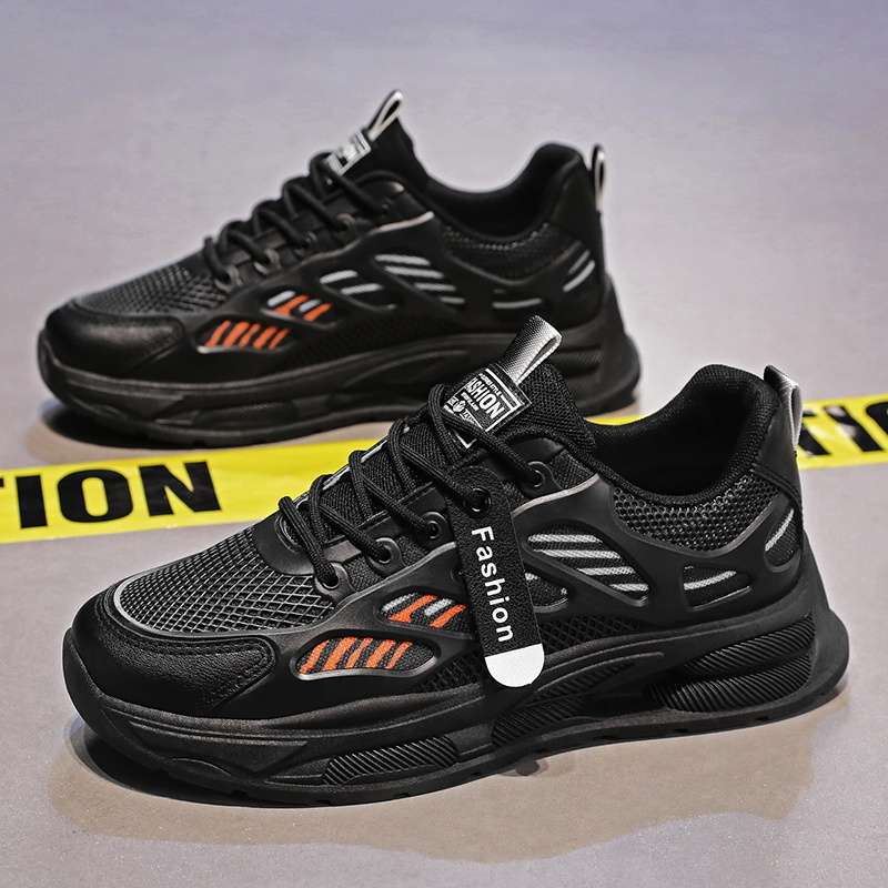 Men's shoes summer 2025 new breathable little white shoes versatile trend dad shoes men's thick-soled heightening sneakers