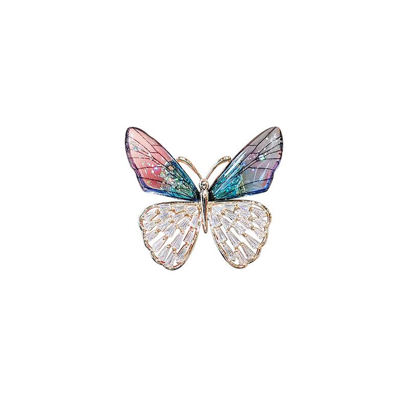 Simple Butterfly Brooch High-end Elegant and Feminine Niche Design Pin Suit