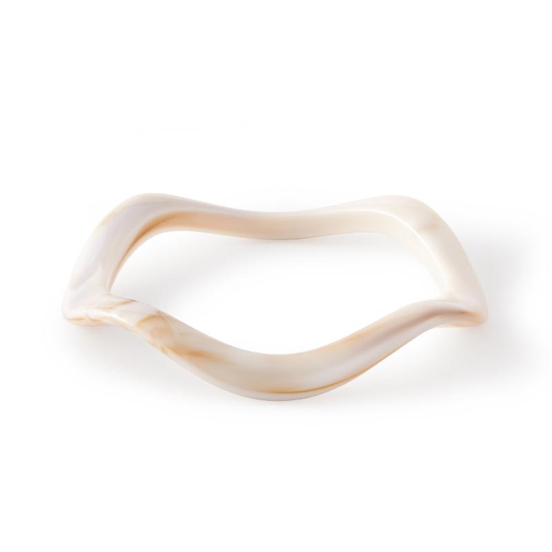 Bohemian Acrylic Bangle Geometric Hip Hop Irregular Wide Bracelet Europe American Style Exaggerated Retro Hand Ring Women