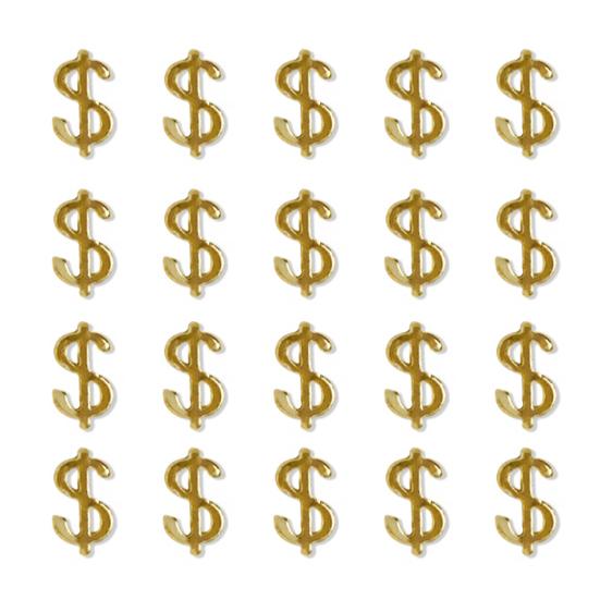 

Yousheng 20Pcs Manicure Decors Shining Easy Paste Beautiful Exquisite Long Lifespan DIY Nail Art Alloy Wealth Fortune Nail Rhinestones Manicure Store B