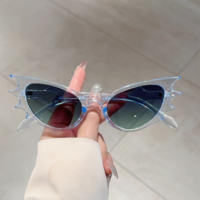Vintage Cat Eye Bat Sunglasses Women For Men Sun Glasses Punk Popular Luxury Brand Designer Halloween Party Funny Eyewear Uv400