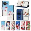 Kersttelefoonhoesje voor Xiaomi Poco F7 F6 F5 Pro F7 Ultra F3 X7 X6 X5 X4 X3 Pro GT NFC Sneeuwman Stand Portemonneehoesje Cover coque