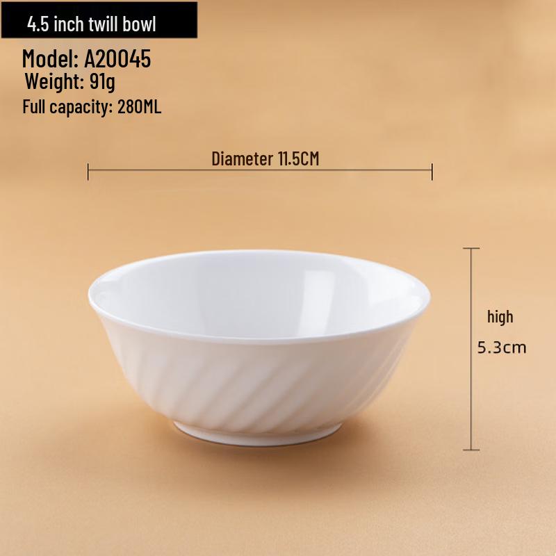 Jijun A5 Melamine Noodle/Soup Bowls (10-Pack)