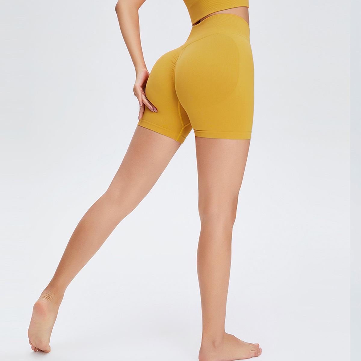 

Шорты для йоги и велоспорта с высокой посадкой и быстрой сушкой - Женский фитнес, дизайн с эффектом лифтинга бедер Large