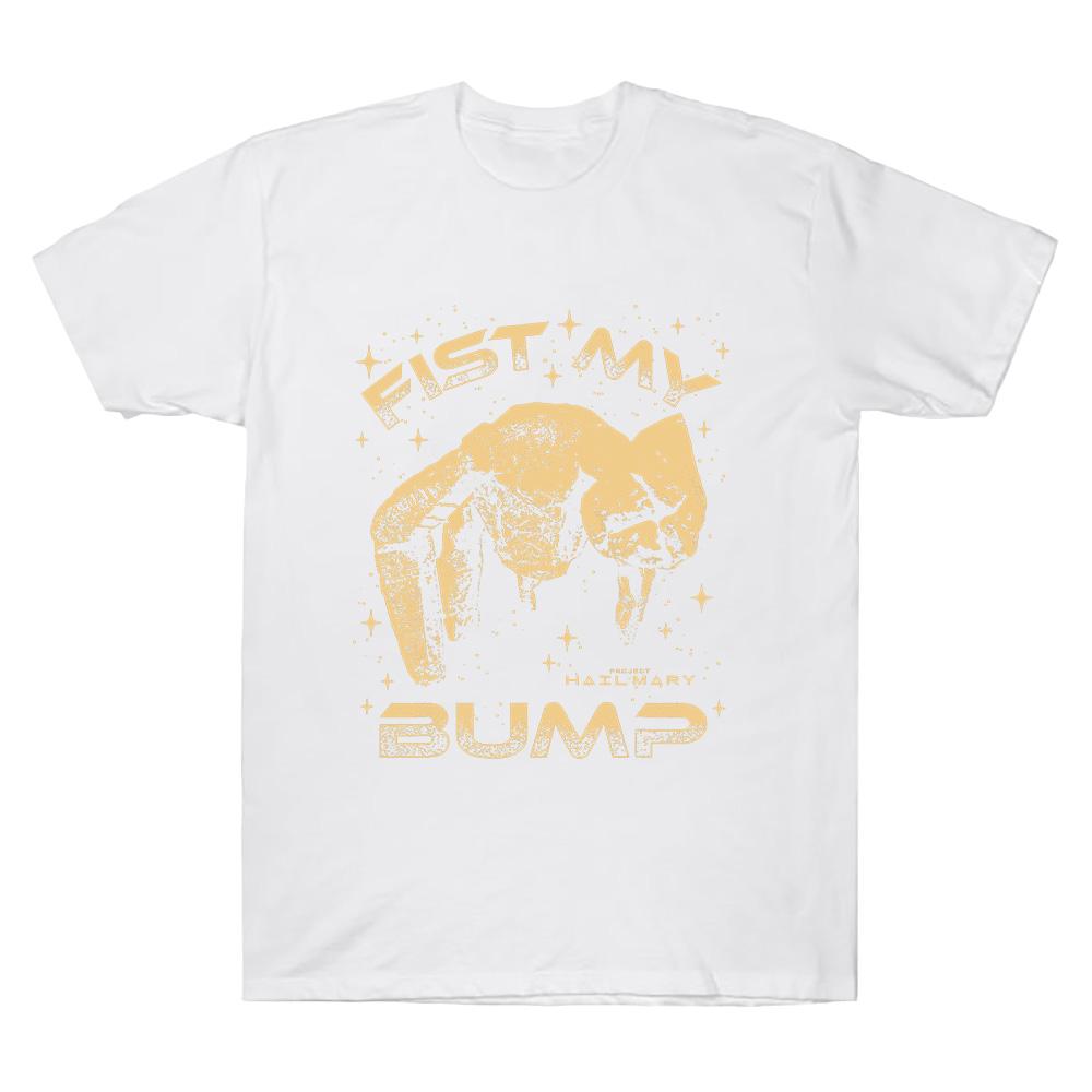 Project Hail Mary Fist My Bump Rocky Alien Sci-Fi Lover Gift T Shirts Retro Vintage T-shirts Men Fashion Tees 100%Cotton Funny T-shirt summer Tops