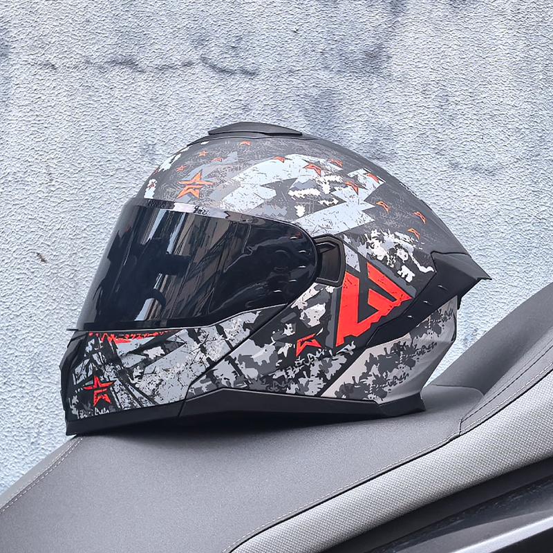 Modular Filp Up Motorcycle Helmet Motorsiklet Kask Fullface Kask
