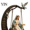 Bibelstudien-Raumzubehör Christliche Jungfrau Maria Schaukel-Ornament, Katholische Vers-Heimdekoration, Gesegnete Religiöse Statue für Regal Harzfigur