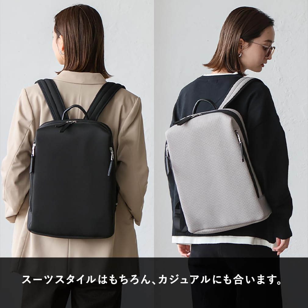 VITAFELICE Women's Square Backpack ubb-sp-0421 (Embossed Black)