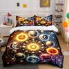 Celestial Decor Set, Astrology Theme Multiple Sizes Kid'S And Adults' Bedroom Exquisite 3Pc Bedding Set, Gift