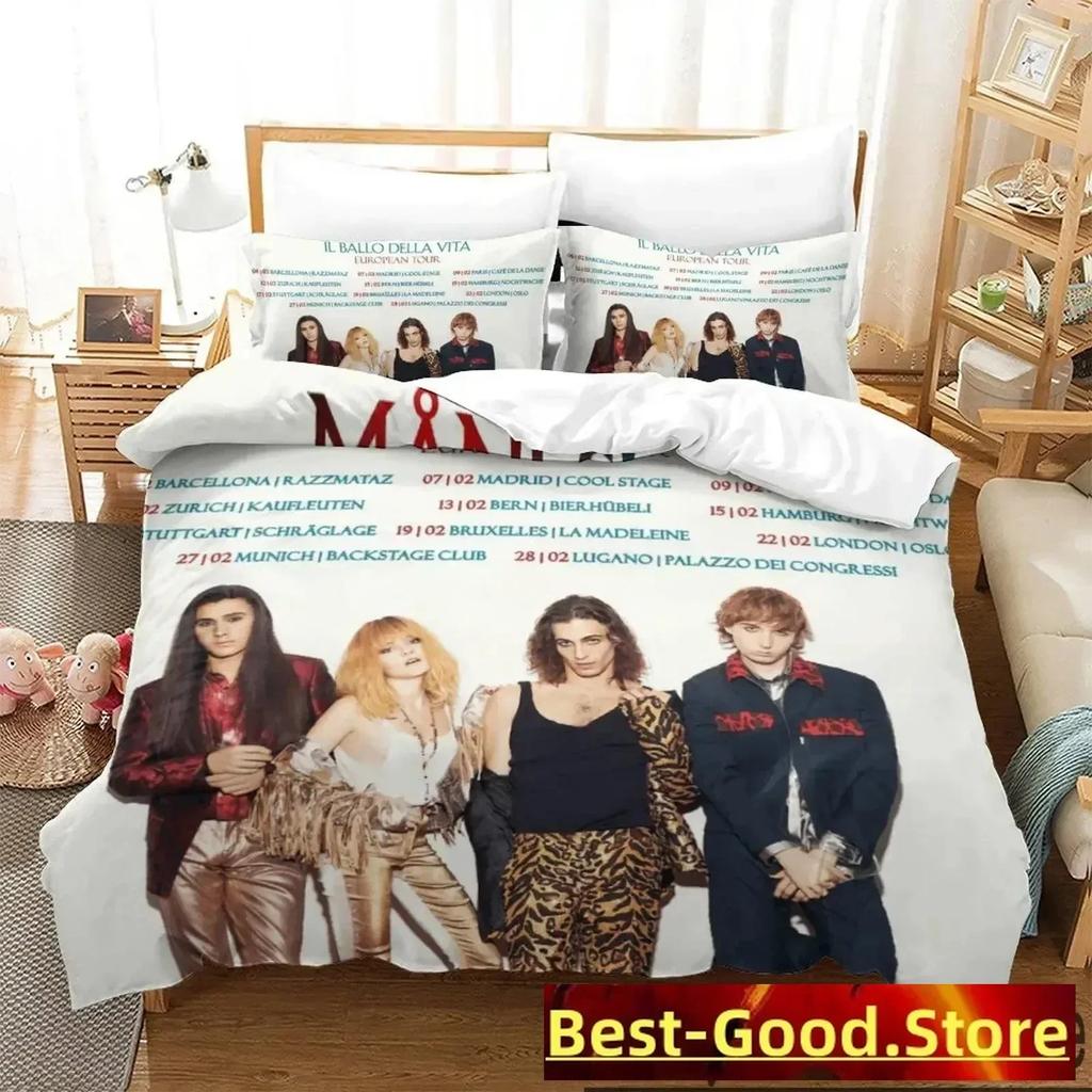 3D Print Maneskin Bedding Set Boys Girls Twin Queen King Size Duvet Cover Pillowcase Bed boys Adult Home Textileextile