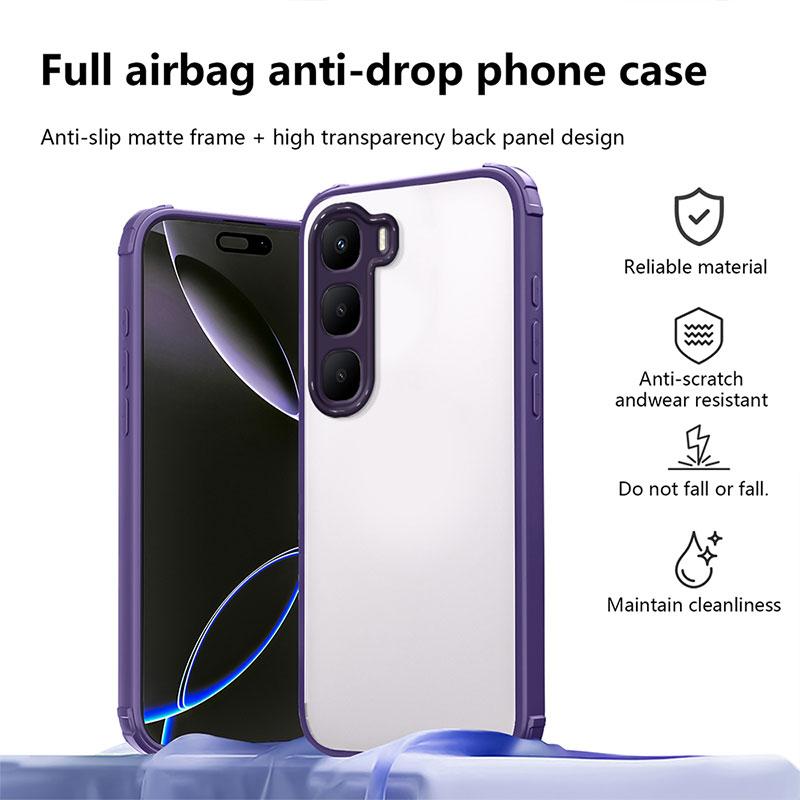 Shockproof Case For infinix Hot 60 60i Hard Back Cover For infinix Hot 60 pro plus TPU + PC Bumper Protective Capa Hot60 Coque
