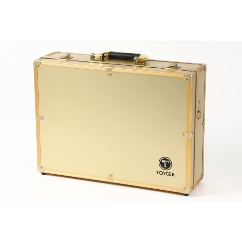 

TOYGER CEO Storage Aluminum Attache Case, Holds Over 5,000 Cards (Gold)