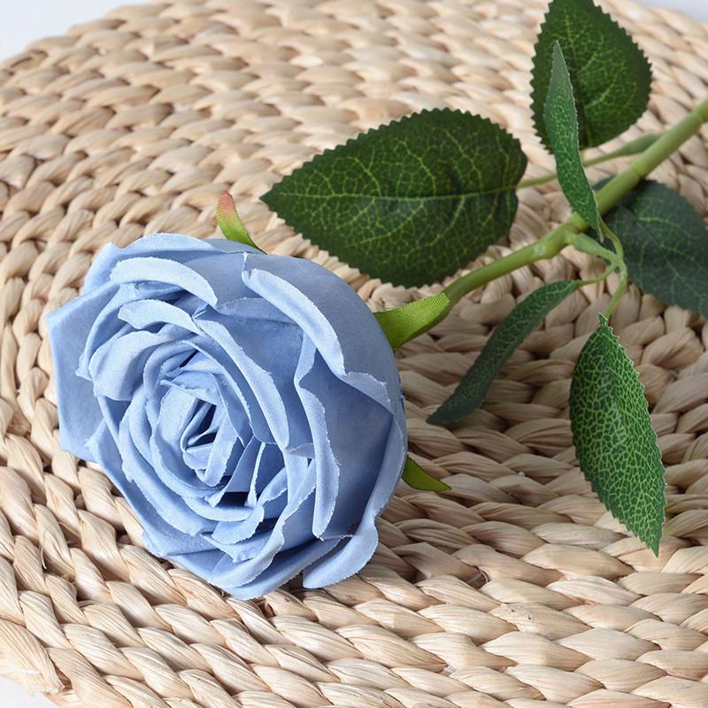 Retro Simulated Single Rose Multiple Colors Suitable For Wedding And Decor Home