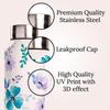 Stainless Steel Water Bottle 1 Litre Leakproof Office Gym Travel School Dance Fridge Home Refrigerator Bottles