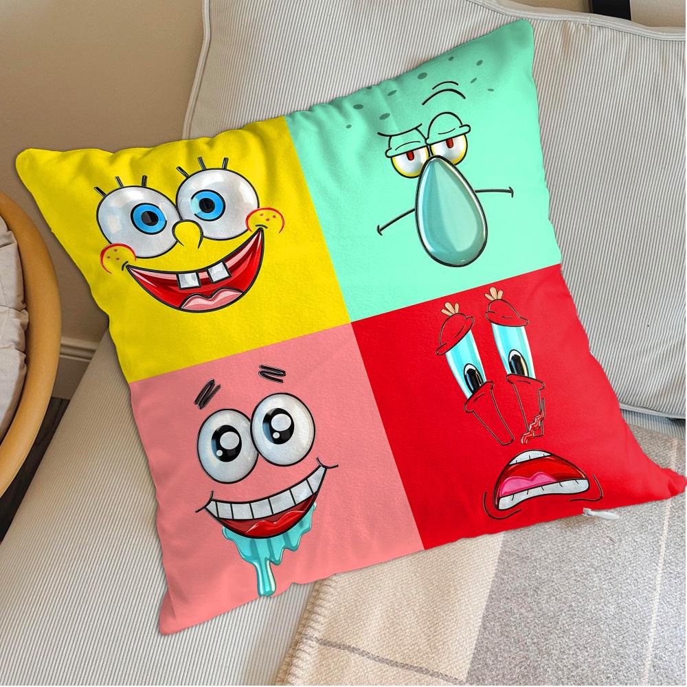 Personalized Gift Kawaii SSpongebobs Home Decorations Bedroom New Year Decorative Cushion Cover Living Room Luxury Cushions